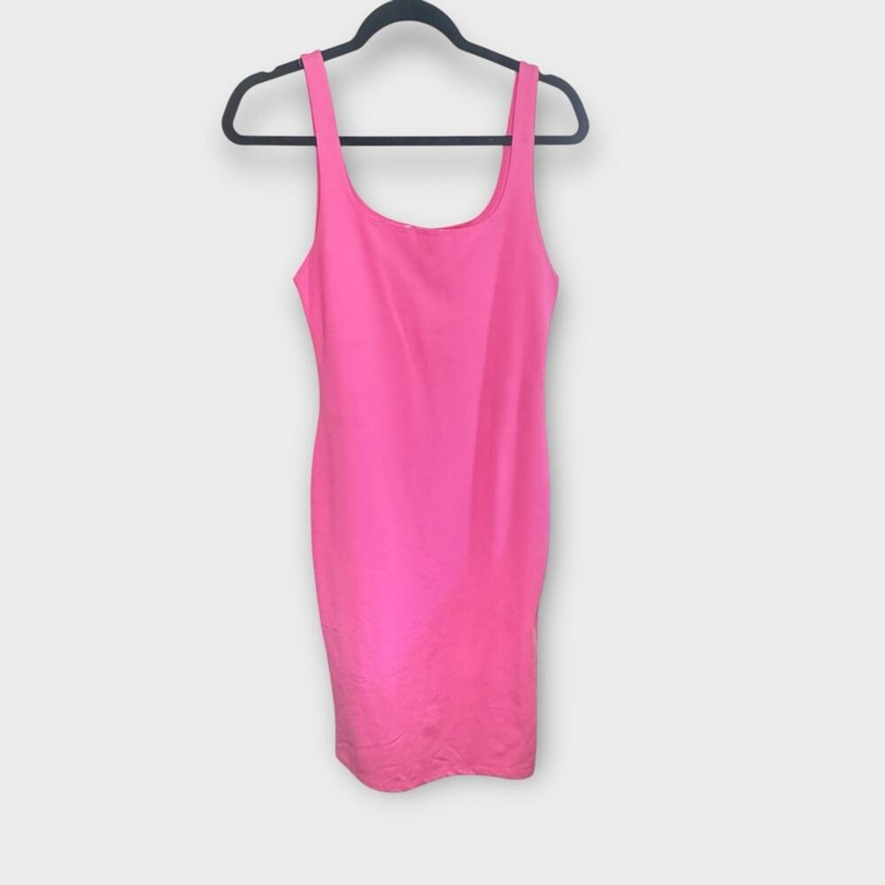 Zara Bright Pink Midi Tank Dress - Picture 2 of 5